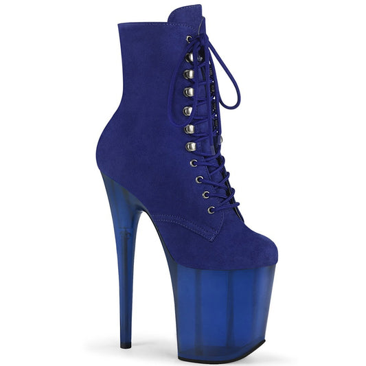 FLAMINGO-1020FST Royal Blue Faux Suede/Frosted Blue