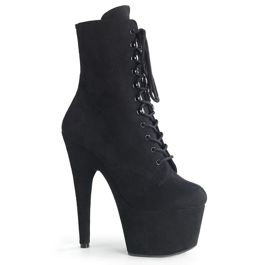 ADORE-1020FS Blk Faux Suede/Blk Faux Suede