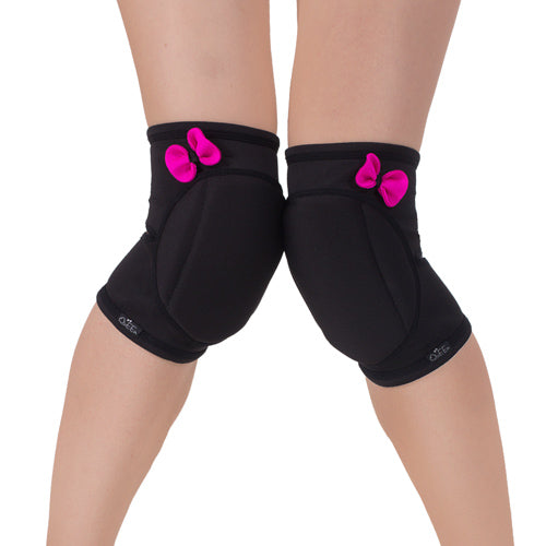 Classic knee pads – Black Pretty Pink